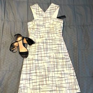 Banana Republic Tweed Cross Neck Dress